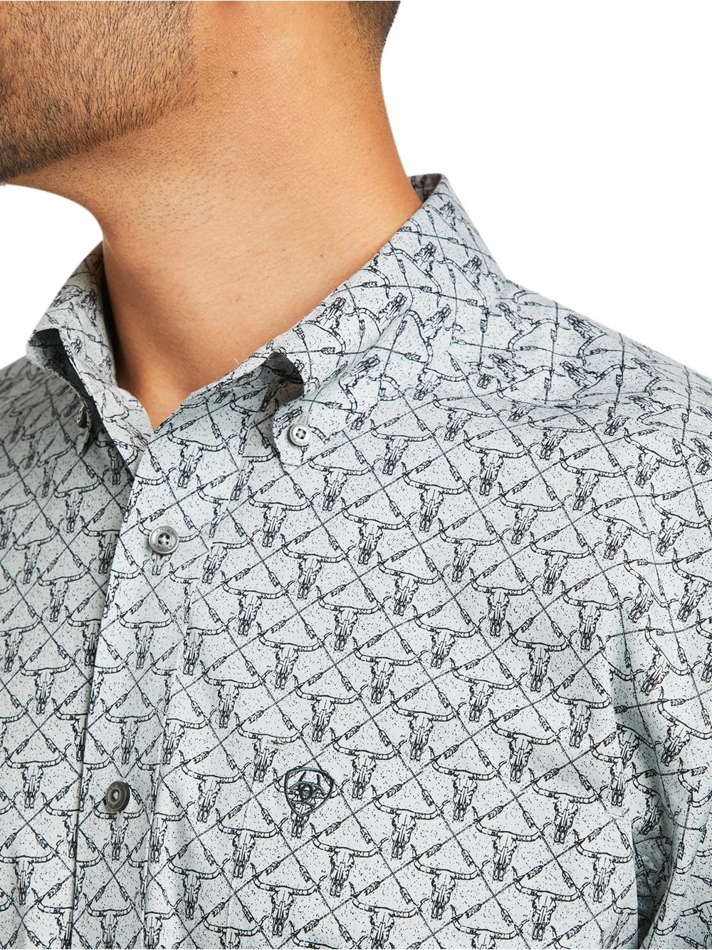 Ariat Kale Stretch Classic Long-sleeve Pearl Button Shirt - Picture 3 of 6